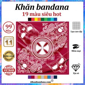 Khăn lụa vuông họa tiết sặc sỡ - Mã 0085 32 Khăn lụa vuông họa tiết sặc sỡ - Mã 0085 31