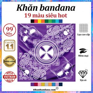 Khăn lụa vuông họa tiết sặc sỡ - Mã 0085 38 Khăn lụa vuông họa tiết sặc sỡ - Mã 0085 37