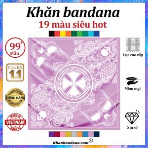 Khăn lụa vuông họa tiết sặc sỡ - Mã 0085 40 Khăn lụa vuông họa tiết sặc sỡ - Mã 0085 39