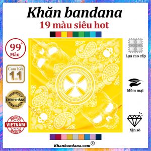 Khăn lụa vuông họa tiết sặc sỡ - Mã 0085 44 Khăn lụa vuông họa tiết sặc sỡ - Mã 0085 43