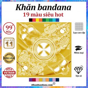 Khăn lụa vuông họa tiết sặc sỡ - Mã 0085 46 Khăn lụa vuông họa tiết sặc sỡ - Mã 0085 45