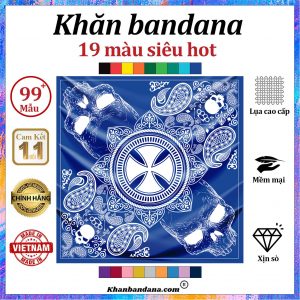 Khăn lụa vuông họa tiết sặc sỡ - Mã 0085 48 Khăn lụa vuông họa tiết sặc sỡ - Mã 0085 47