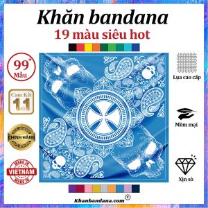 Khăn lụa vuông họa tiết sặc sỡ - Mã 0085 50 Khăn lụa vuông họa tiết sặc sỡ - Mã 0085 49