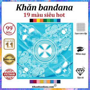 Khăn lụa vuông họa tiết sặc sỡ - Mã 0085 52 Khăn lụa vuông họa tiết sặc sỡ - Mã 0085 51