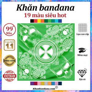 Khăn lụa vuông họa tiết sặc sỡ - Mã 0085 56 Khăn lụa vuông họa tiết sặc sỡ - Mã 0085 55