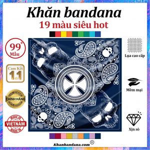 Khăn lụa vuông họa tiết sặc sỡ - Mã 0085 58 Khăn lụa vuông họa tiết sặc sỡ - Mã 0085 57