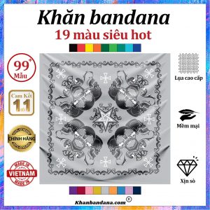 khăn vuông họa tiết thêu - Mã 0089 22 khăn vuông họa tiết thêu - Mã 0089 21