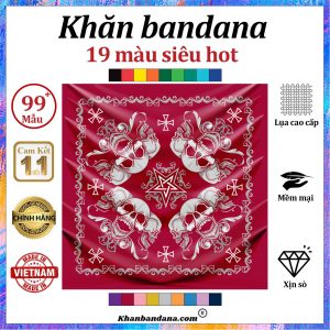 khăn vuông họa tiết thêu - Mã 0089 32 khăn vuông họa tiết thêu - Mã 0089 31
