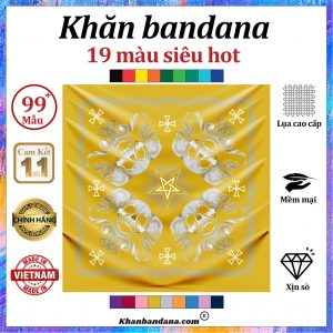 khăn vuông họa tiết thêu - Mã 0089 46 khăn vuông họa tiết thêu - Mã 0089 45