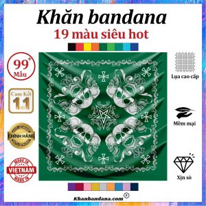 khăn vuông họa tiết thêu - Mã 0089 54 khăn vuông họa tiết thêu - Mã 0089 53