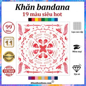 khăn bandana vuông cute - Mã 0093 42 khăn bandana vuông cute - Mã 0093 41