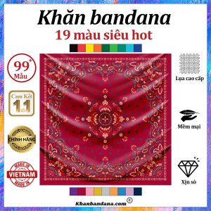 Khăn bandana cỡ nhỏ siêu cấp vip - Mã 0095 34