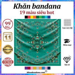 Khăn bandana cỡ nhỏ siêu cấp vip - Mã 0095 38