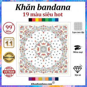Khăn bandana cỡ nhỏ siêu cấp vip - Mã 0095 44