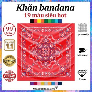 Khăn bandana xịn sò - Mã 0096 30 Khăn bandana xịn sò - Mã 0096 29