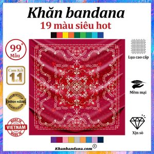 Khăn lụa vuông phong cách - Mã 0097 32 Khăn lụa vuông phong cách - Mã 0097 31