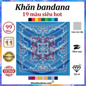 Khăn lụa vuông phong cách - Mã 0097 50 Khăn lụa vuông phong cách - Mã 0097 49