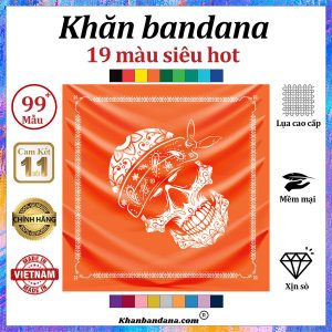 Khăn bandana đầu lâu cỡ lớn - Mã 0098 24 Khăn bandana đầu lâu cỡ lớn - Mã 0098 23