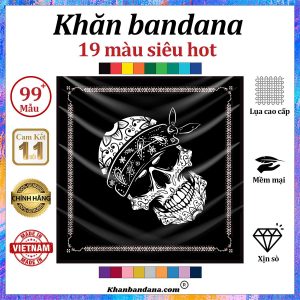 Khăn bandana đầu lâu cỡ lớn - Mã 0098 28 Khăn bandana đầu lâu cỡ lớn - Mã 0098 27