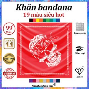 Khăn bandana đầu lâu cỡ lớn - Mã 0098 30 Khăn bandana đầu lâu cỡ lớn - Mã 0098 29