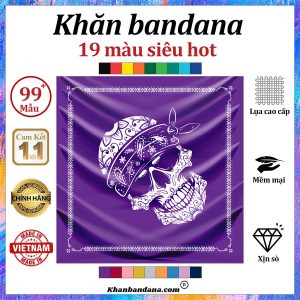 Khăn bandana đầu lâu cỡ lớn - Mã 0098 38 Khăn bandana đầu lâu cỡ lớn - Mã 0098 37