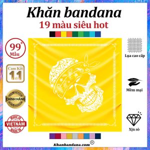 Khăn bandana đầu lâu cỡ lớn - Mã 0098 44 Khăn bandana đầu lâu cỡ lớn - Mã 0098 43