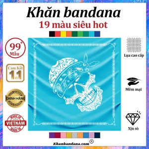 Khăn bandana đầu lâu cỡ lớn - Mã 0098 52 Khăn bandana đầu lâu cỡ lớn - Mã 0098 51