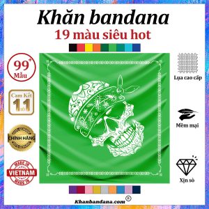 Khăn bandana đầu lâu cỡ lớn - Mã 0098 56 Khăn bandana đầu lâu cỡ lớn - Mã 0098 55