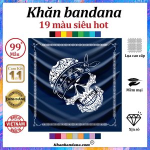 Khăn bandana đầu lâu cỡ lớn - Mã 0098 58 Khăn bandana đầu lâu cỡ lớn - Mã 0098 57