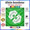Khăn bandana vuông hình hộp sọ - Mã 0099