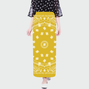 Chân váy chống nắng lụa màu cam - Mã 0004 36 Chân váy chống nắng lụa màu cam - Mã 0004 35