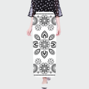 chân váy họa tiết thêu - Mã 0058 37