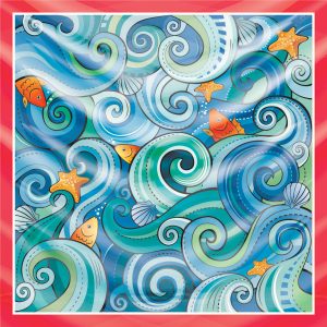 khăn bandana họa tiết biển - Mã 01 42