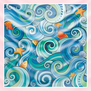 khăn bandana họa tiết biển - Mã 01 40