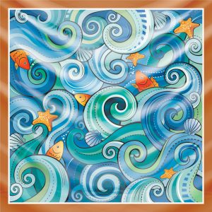 khăn bandana họa tiết biển - Mã 01 38