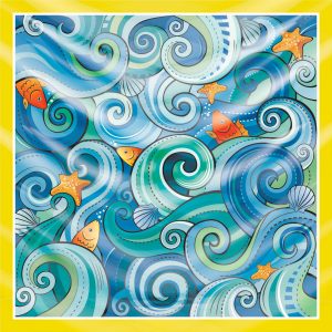 khăn bandana họa tiết biển - Mã 01 30