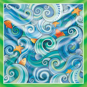 khăn bandana họa tiết biển - Mã 01 22