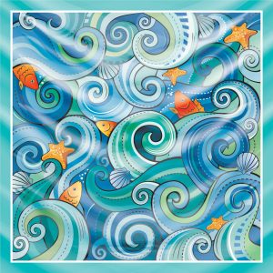 khăn bandana họa tiết biển - Mã 01 20