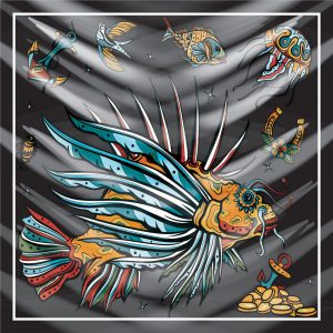 khăn bandana họa tiết biển - Mã 24 20