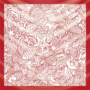 khăn bandana họa tiết biển - Mã 09 22