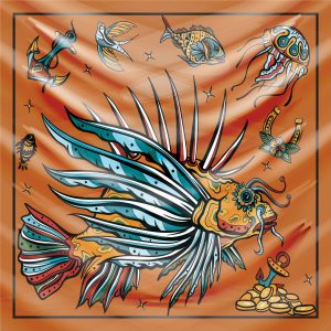 khăn bandana họa tiết biển - Mã 24 28