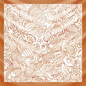 khăn bandana họa tiết biển - Mã 09 28