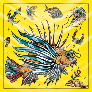 khăn bandana họa tiết biển - Mã 24 34