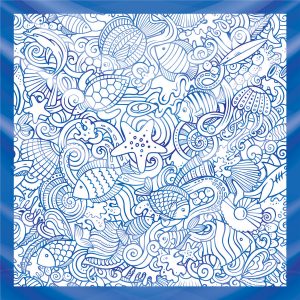 khăn bandana họa tiết biển - Mã 09 38