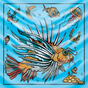 khăn bandana họa tiết biển - Mã 24 40