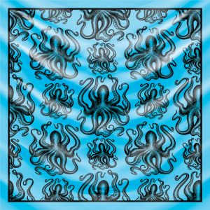 khăn bandana họa tiết biển - Mã 06 40