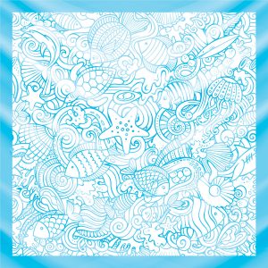 khăn bandana họa tiết biển - Mã 09 40