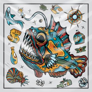 khăn bandana họa tiết biển - Mã 25 43 khăn bandana họa tiết biển - Mã 25 42