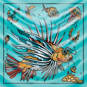 khăn bandana họa tiết biển - Mã 24 46