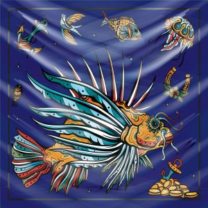 khăn bandana họa tiết biển - Mã 24 48